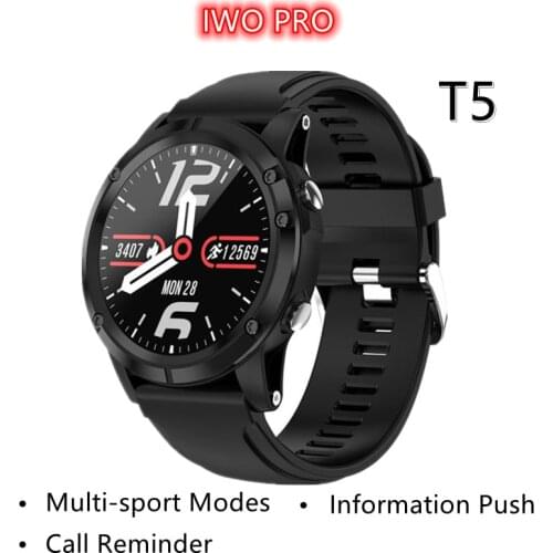 2021 New T5 Smart Watch And Womens Blood Pressure Measurement Heart Rate Monitoring Movement Smart Watch PK Apple HUAWEI Watch