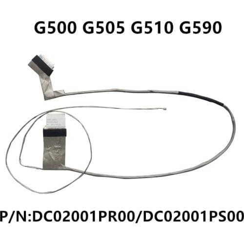 New Laptop LCD LED LVDS Video Screen Display Flex wire Cable For Lenovo G500 G505 G510 G590 PN:DC02001PR00/DC02001PS00