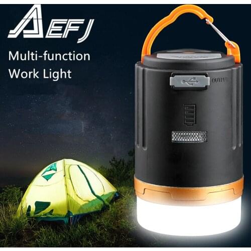 USB Rechargeable Portable Flashlight Camping equipment Lights 10W LED Working Lantern Table lamp Outdoor Hiking Night Hanging