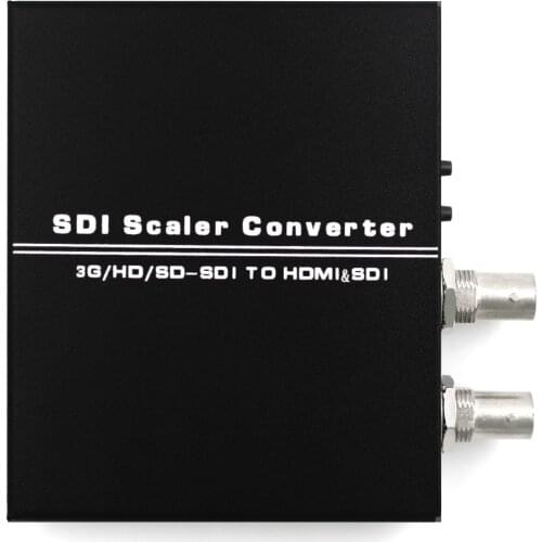 SDI to HDMI-compatible Converter Scaler with SDI output Support 1080P SD/HD/3G-SDI Audio Video Converter for HDTV Monitor