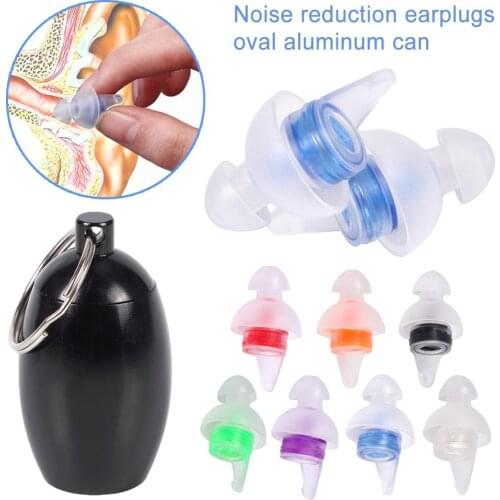 Anti-noise Sleeping Ear Plugs With Case for Study Travel Concert Tree-shape Soft Foam Sound Insulation Hear Protection Earplugs