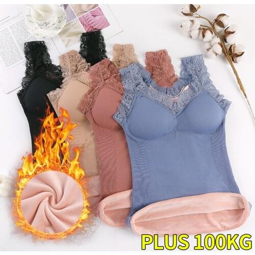 Thermal Underwear Plus size Vest Thermo Lingerie Woman Winter Clothing Warm Top Inner Wear Thermo Shirt Undershirt Intimate