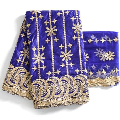 Ankara Dress Fabrics With Stone African Sewing Material Bazin Brode Tissues 2021 Wedding Party Tissus Coton 5+2 yards/lot