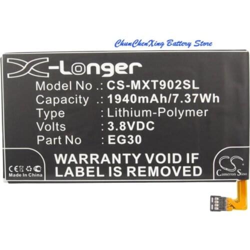 Cameron Sino High Quality 1940mAh Battery EG30, SNN5916A for Motorola Droid mini, Droid Razr I, DROID RAZR M,DROID RAZR M 4G LTE
