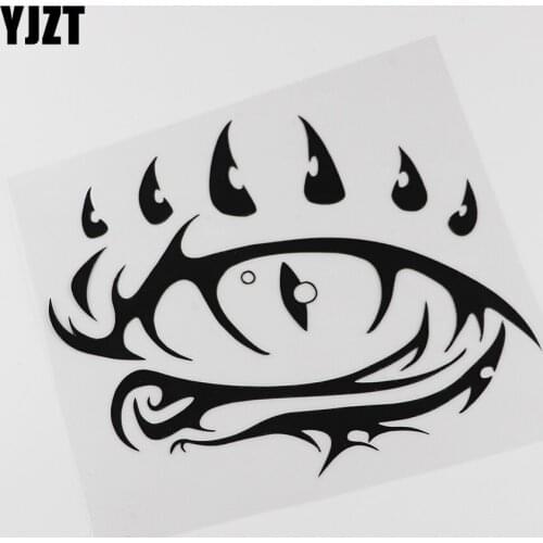 YJZT 16.7CMX14CM Fantasy Mystical Creature Dragon Eye Vinyl Car Sticker 13C-0132