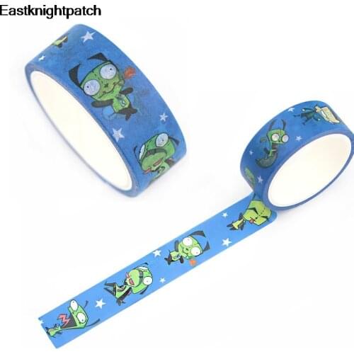 E0910 Alien DIY Scrapbooking Album Decoration Washi Paper Masking Tape Printed Pattern Sticker School Supply