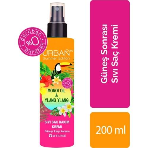 Monoi Oil & ylang Ylang Oil Containing After-Sun Protective Liquid Hair Care Cream 200 Ml instant easy scan