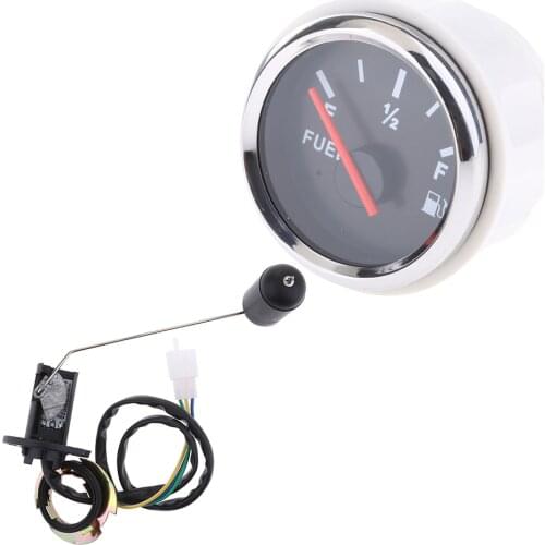 1 Pack 2-Inch LED Display Car Pointer FUEL LEVER GAUGE Meter Sensor E-1/2-F New
