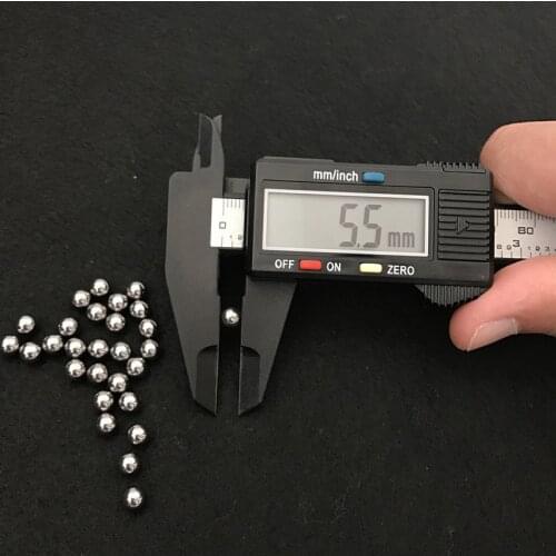 200pcs/Lot 5.5mm Steel Slingshot Balls Catapult Balls Hitting Ammo Slingshot Hunting High-carbon Shooting Catapult Bow Paintball