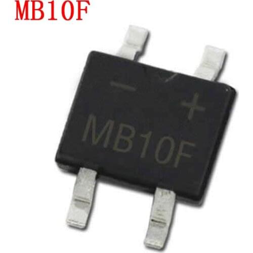 50PCS MB10F 1A 1000V SOP-4 Diode Bridge Rectifier SMD