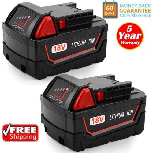 Milwaukee 48-11-1852 M18 REDLITHIUM XC 9.0Ah Extended Capacity Battery for Milwaukee 48-11-1850 48-11-1840 Cordless Power Tools