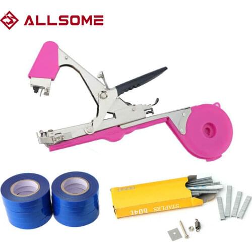 ALLSOME Plant Branch Tapetool Tapener Tapes Garden Tools Plant Tying Packing Vegetable Stem Strapping with 10 Roll Tapes HT2606