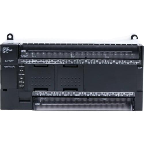 CP1L-M60DT-D 24 VDC supply, 36 x 24 VDC inputs, 24 x NPN outputs 0.3 A, 10K steps program + 32K words data memory