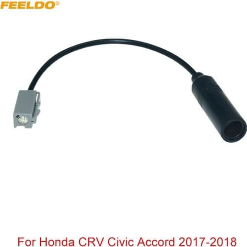 FEELDO 1Pc Car Stereo Radio 1PIN Male Plug Antenna Adapter For Honda CRV Civic Accord Single Head Radio Wire Cable