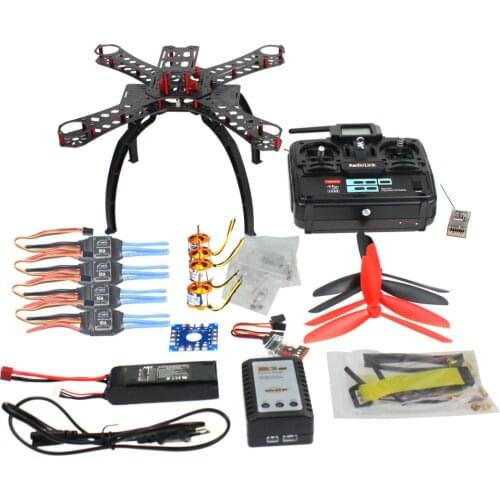 QQ SUPER Multi-rotor Flight Control DIY 310mm Fiberglass Multicopter Kit Radiolink 6CH TX&RX 1400KV Motor 30A ESC F14891-F