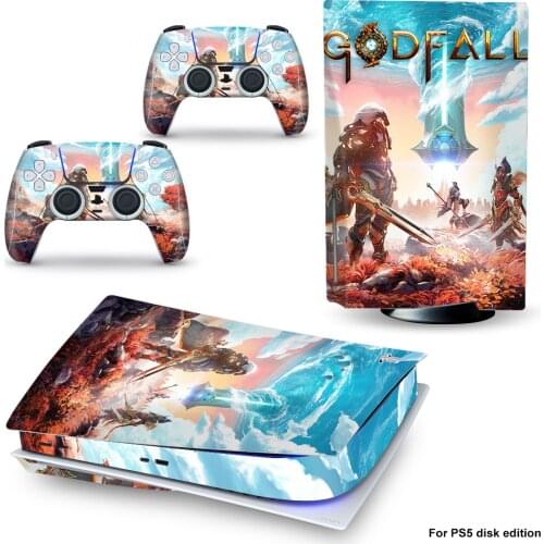 Godfall PS5 Standard Disc Edition Skin Sticker Decal Cover for PlayStation 5 Console & Controller PS5 Skin Sticker Vinyl