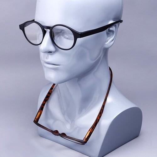 Newest Portable Magnetic Hanging Neck Reading Glasses Men Women High Definition Presbyopic Glasses Round frame +1.5 2.5