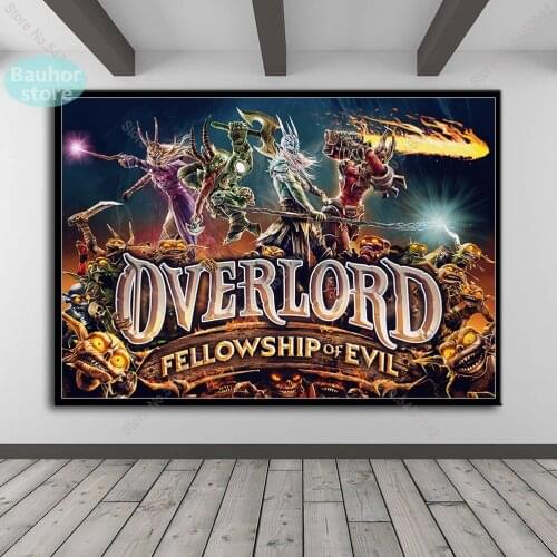 Posters and Prints Overlord Anime Wall Art Poster Canvas Painting Pictures for Mural Decoration Home Decoration