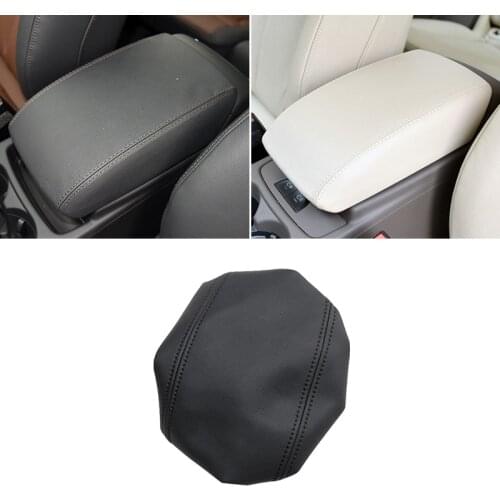 Armrest Leather Cover For Audi Q5 2010 2011 2012 2013 2014 2015 2016 2017 2018 Car Center Control Armrest Box Elastic Band Cover