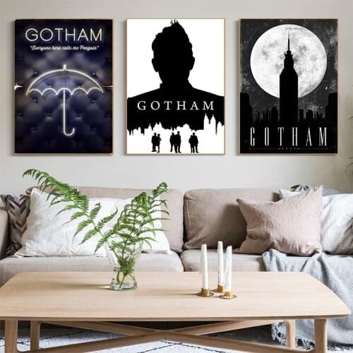 Gotham Tv Series Posters And Prints Canvas Painting Wall Art Picture Poster Decorative Home Decor