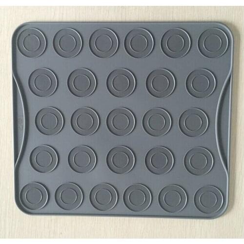 Wholesale Macaron 27 holes sugar mat decoration for xmas fondant cake border chocolate mold silicone mold DIY tool