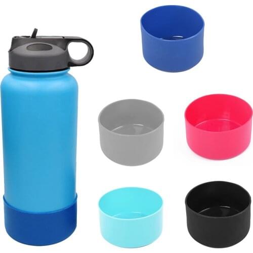 Silicone Bottle Boot/Sleeve Anti-Slip Bottom Cover Anti Scratch Fit for 12&24oz / 32&40oz Hydro Flask Bottle Wholesale dropship