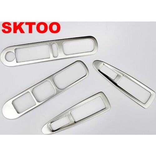 SKTOO FOR old Peugeot 308 modified special decorative glass lifter switch / armrest box refit the interior light bar