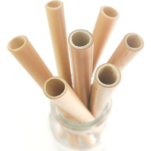 Natural Bamboo Straws Reusable Eco-Friendly Party Kitchen Straws Natural Eco-friendly Bamboo Straws