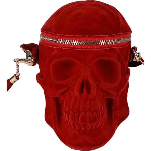 3D Skull Bags Purse Gothic Crossbody Bag For Women Shoulder Bag personality Fashion Giris Stylish Rock Punk Party Cosmetic Bag