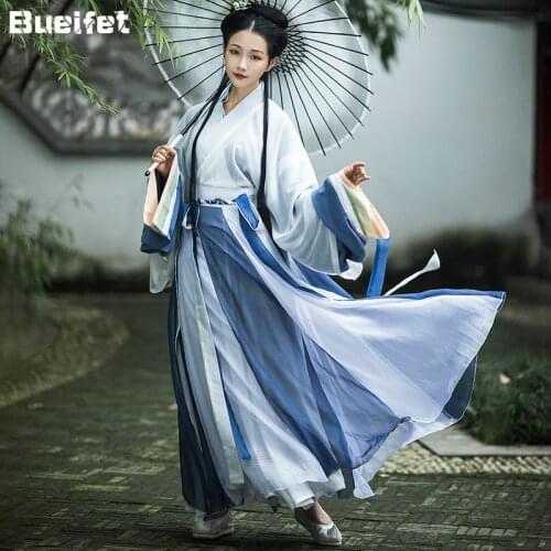 Chinese Traditional Dress Hanfu Women Ancient Tang Dynasty Dance Costumes Retro Elegant Hanfu Dress Fairy Stage Performance