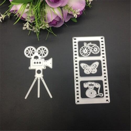 Film And The Projector Metal Cutting Dies Stencils for DIY Scrapbooking/photo album Decorative Embossing DIY Paper Cards