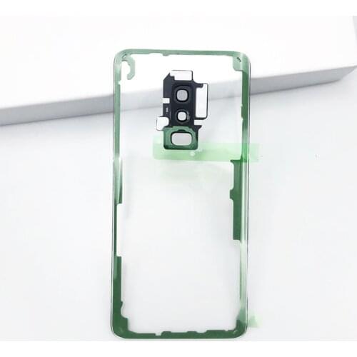 Rear Battery Door Case For Samsung Galaxy S9 G960 S9+ G965 S9 Plus Back Glass Housing Cover + Adhesive +Camera Lens