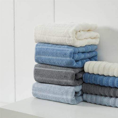 100% Cotton Bath Towels Set Highly Absorbent Bathroom Towels for Adults Soft Bath Towels Solid Color Hand Towels Washcloths