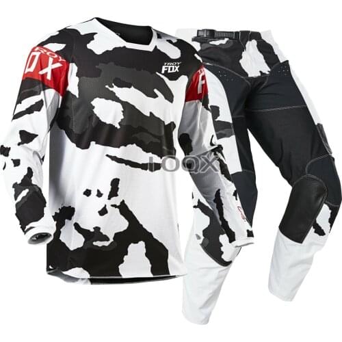 2021 Troy Fox MTB BMX Bike Offroad Suit Mens Motorcycle 180 Jersey Pants Combo Motocross Motorbike Cycling Kits