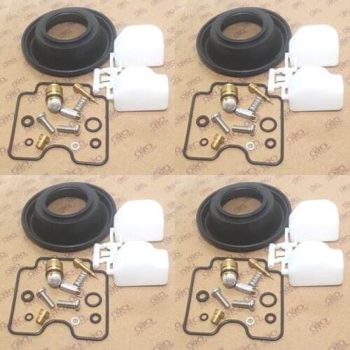 4SET For GSX750F 1998-2006 Katana 750 GSF1200 2001-2006 Bandit 1200 Carburetor Repair Kit Plunger vacuum diaphragm Float