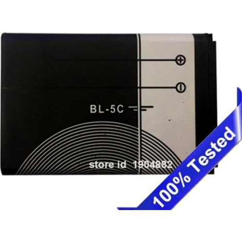 1200mah BL-5C BL5C BL5C for NOKIA 1100,1110 3650 3660 6030 6085 7610 C1 C1-00 C1-01 C2-03 N70 N71 N72 battery Batterij Batterie