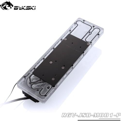 BYKSKI Acrylic Board Water Channel Solution use for JONSBO MOD1 Computer Case for CPU and GPU Block / 3PIN RGB / Combo DDC Pump
