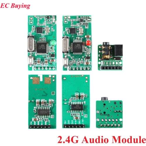 2.4G Analog Audio Module Digital WiFi Wireless Speaker Transmitter Receiver Board Interface Board 3.5-5V