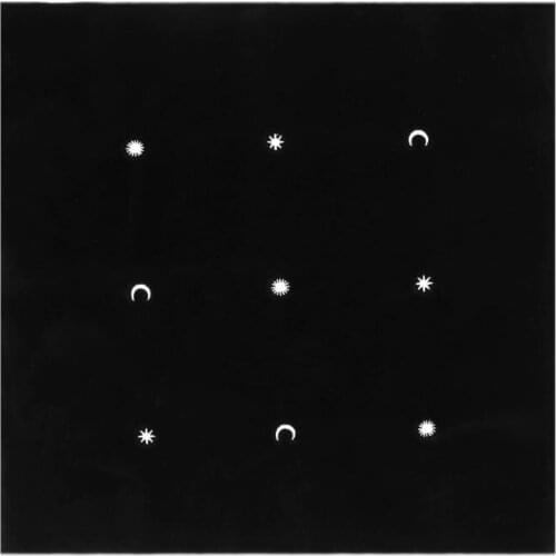 50Ã50 Star Moon Velvet Tarots Tablecloth Astrology Board Game Embroidery Crafts