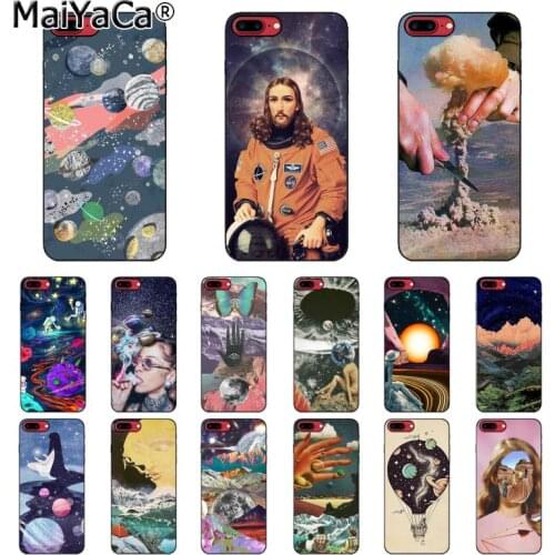 Art Aesthetic Trippy Psychedelic Drug Cosmic Phone Case For iphone 11 12 Pro Max 8 7 6 6S Plus X XS MAX 5 5S SE XR 12mini