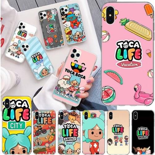 Toca Boca Toca Life World game Phone Case For iphone 12 11 Pro Max Mini XS Max 8 7 6 6S Plus X 5S SE 2020 XR Silicone Soft Cover