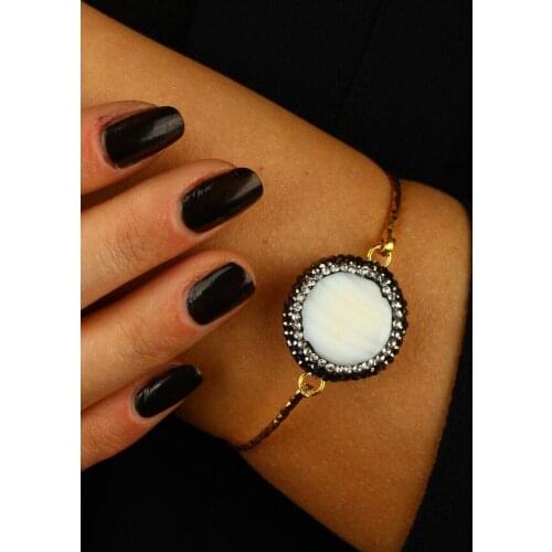 DR Stone Natural Stone Women 'S Pearl Bracelet brass Y121AR127 196934778