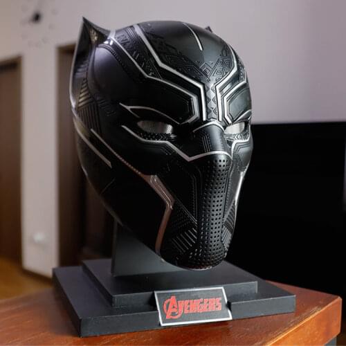 Hasbro Avengers Super Hero Black Panther Helmet 1/1 Cosplay Action Figure Wearable Helmet Model Toys Collection Model Toy