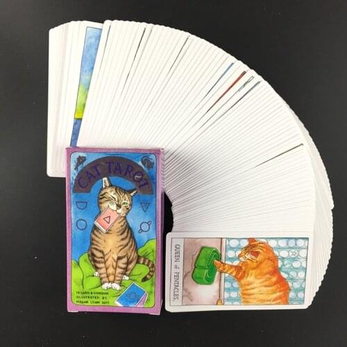 Cat Tarot Board Game Toys Oracle Rider Waite Divination Prophet Prophecy Card Poker Gift Prediction Oracle