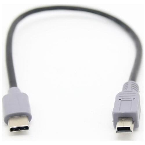 1M USB Type C 3.1 Male To Mini USB 5 Pin B Male Plug Converter OTG Adapter Lead Data Cable for Mobile Macbook Accessories