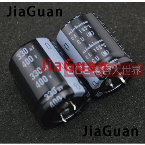 4pcs Genuine NICHICON GU 400V330UF 30x40mm electrolytic capacitor 330uF/400v CE 105 degrees gu 400V 330UF