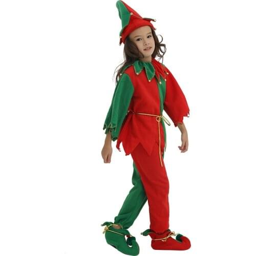 2019 Elf Halloween Cosplay Costumes For Kids Christmas Gift Family Matching Clothes Family Look Christmas Party Performance