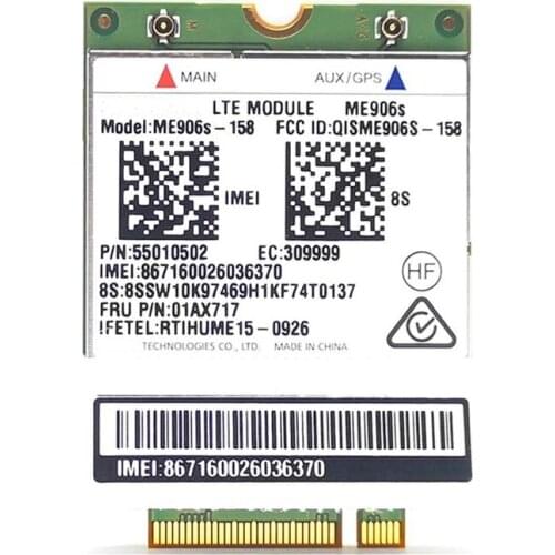 LTE Module For Lenovo X260 T460 T560 X1c L560 P50 ME906S-158 Model 01AX717 00JT4914G O0E8 Telecom 4g Computer Laptop Accessories