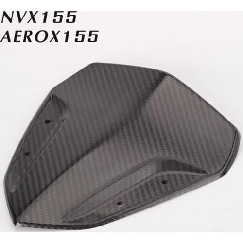 Motorcycle Modified Windshield NVX155 AEROX155 Carbon Fiber Front Windshield Modified Windshield Decorative Small Panel