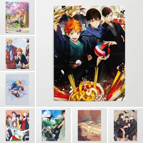 Modular Hd Prints Pictures Anime Boys Home Decoration Painting Canvas Haikyuu Poster Framework Wall Art For Living Room No Frame